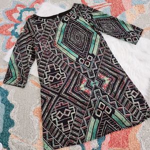 BLUETIQUE TRIBAL SHIFT DRESS